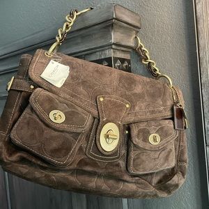 Coach Suede Bag NWT